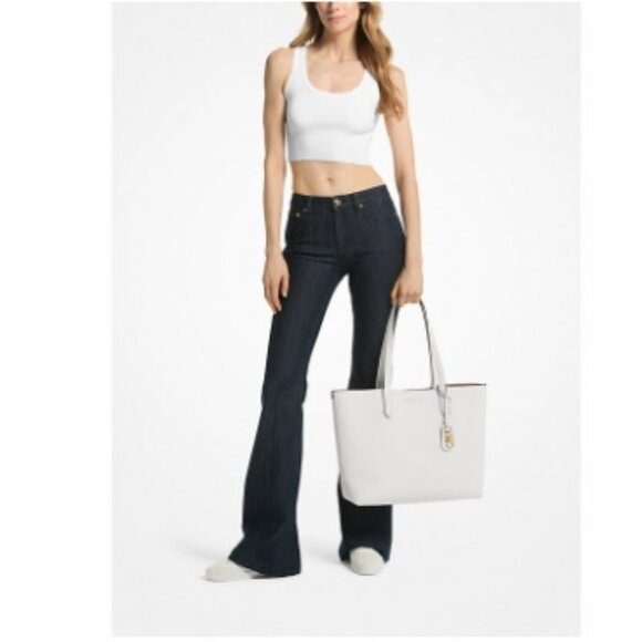 $169 NWT MM KORS Extra-Large Leather Reversible Tote - Picture 10 of 12